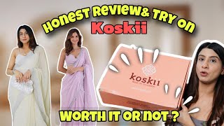 KOSKII HONEST REVIEW  How did I get buy 2 get 1 free  Koskii Saree and Suit Review [upl. by Erbma]