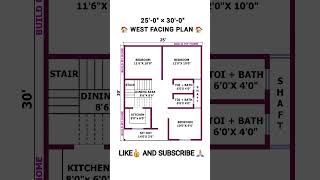 25 x 30 House plan  25 x 20 home design buildmyhome shorts trending home [upl. by Scales]