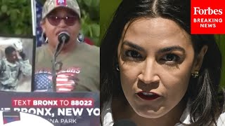 JUST IN Trump Supporter Madeleine Brame Slams AOC At His Rally In The Bronx [upl. by Irrak791]