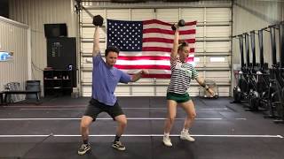 Alternating Dumbbell Hang Snatch [upl. by Anaitit]