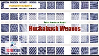 Huckaback Weave।।Fabric Structure Design।।TEXTILE INSIDER।।2018 [upl. by Eneladgam]