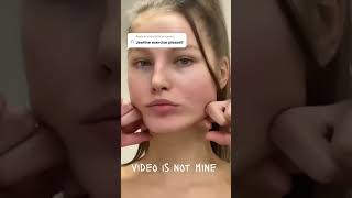 Exercises for sharp jawline aestheticstatus glowuptipsforgirls fypシ゚viral viralvideo shorts [upl. by Suzy657]