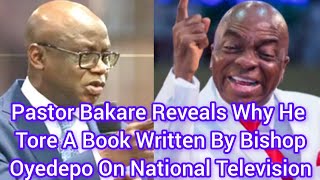 Pastor Bakare Reveals Why He Tore A Book Written By Bishop Oyedepo On National Television oyedepo [upl. by Naitsihc]