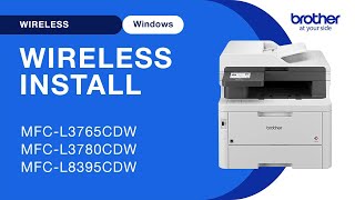 MFCL3780CDW wireless setup  Windows [upl. by Ayhtin]