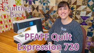 Pfaff Quilt Expression 720 Features and Stitch Demos with Grace  A Great Midlevel Sewing Machine [upl. by Trubow]