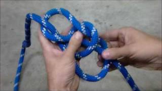 Snap bowline with Yosemite finish [upl. by Bartel971]