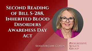 Senator Cordy speaks at second reading of Bill S288  October 30 2024 English feed [upl. by Bethany]