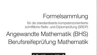 Mathematik Formelsammlung BHS  Mathago [upl. by Lleroj753]