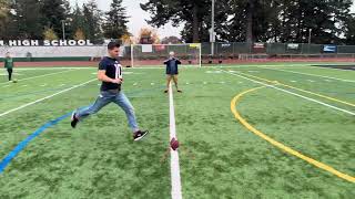 First time trying to kick a field goal We all failed [upl. by Mistrot346]