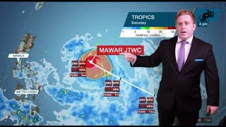 Super Typhoon Mawar heads to the Philippine Sea longrange outlook for PH and Okinawa [upl. by Lubin]