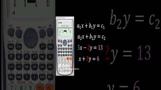 ¿Cómo resolver sistemas de ecuaciones lineales de 2x2 con calculadora ecuaciones [upl. by Ettevad]