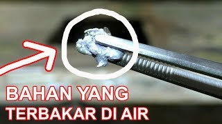 UNSUR YANG TERBAKAR DI AIR POTASSIUM  WATER [upl. by Atiana]