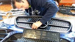 Mercedes AMG Diamond Grill Install  Part 1 [upl. by Rolfe]