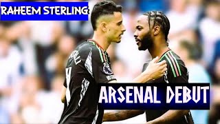 RAHEEM STERLING DEBUT FOR ARSENAL [upl. by Neehar197]