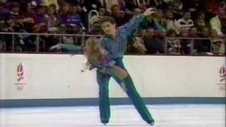 Urbanski amp Marval USA  1992 Albertville Pairs Free Skate [upl. by Ainoyek]