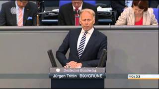 Jürgen Trittin über Merkels Feigheit beim Eintreten für die Freiheit EuropaPolitik [upl. by Amsaj]