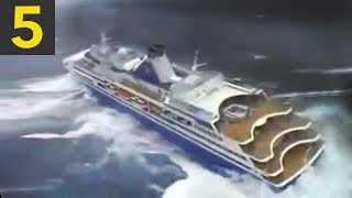 Top 5 Cruise Ships in Heavy Seas [upl. by Lorene515]