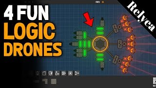 Nimbatus How to Build 4 Different Drones With Logic Parts [upl. by Annais]