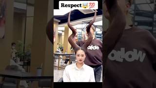 Respect 💯😎😍😅  funny hairstyle funny shorts [upl. by Aved]