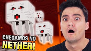 ATRAVESSAMOS O PORTAL DO NETHER NO MINECRAFT 106 10 [upl. by Amandy]