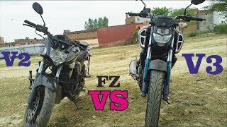 FZS V3 ABS VS FZS V2 Whats Is New Features [upl. by Asined]