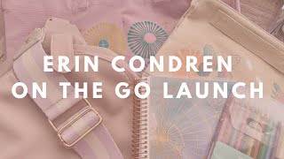 Erin Condren On The Go Launch  Sling Bag Canvas Tote Travel Journal Accordion Pouch amp Gel Pens [upl. by Margreta731]