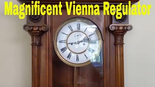 Repairing and Servicing a Beautiful Antique Vienna Regulator Wall Clock How To Clock Repair [upl. by Benco137]