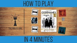 How to Play Codenames Harry Potter in 4 Minutes  The Rules Girl [upl. by Beulah]