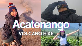 Acatenango Overnight Hike in Guatemala Watch volcano erupts at 13000ft  late hike to Vocan Fuego [upl. by Benson]