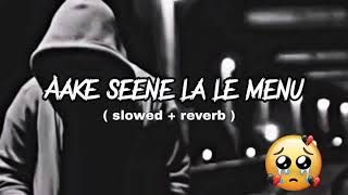 Aake Seene La Le Menu   SlowedReverb   New Trending Song  Ajeet Lofi World🎯 [upl. by Namyw173]