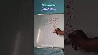 Potenciação potentiation shorts dicasmatemática mathtips matemática maths [upl. by Millwater]