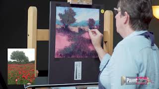 Watch this Pastel Landscape Painting in High Speed [upl. by Akessej]