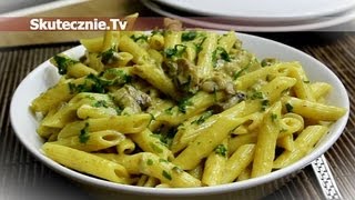 Penne con funghi di bosco z leśnymi grzybami  SkutecznieTv HD [upl. by Kozloski]