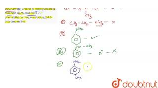 How many of the following amines will undergo diazotisation tertButylamine ethanamine aniline [upl. by Ellinet]