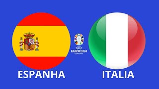 EUROCOPA 2024 AO VIVO COM IMAGENS ESPANHA X ITÁLIA EA SPORTS FC 24 PS5 [upl. by Nathan]