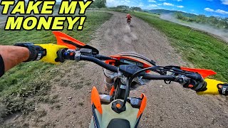 First Time Riding a Ktm 250 4 Stroke And Now I Want One [upl. by Marmaduke]