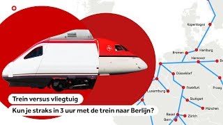 VERVOER Wint binnen Europa de trein het straks van het vliegtuig [upl. by Garretson]