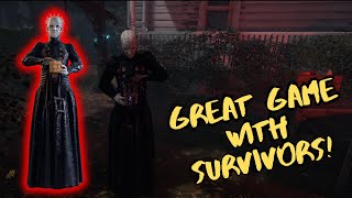 Great Game with Survivors Watch til the End  Dead By Daylight The 4th Cenobite Killer Game [upl. by Ahsimek734]