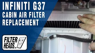 How to Replace Cabin Air Filter 2009 Infiniti G37  AQ1119C [upl. by Vokaay]