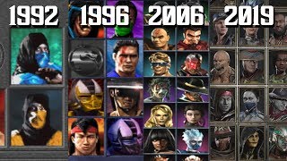 The Evolution of Mortal Kombat Character Select Screen Themes 19922019 [upl. by Nolasba]