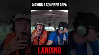 LANDING in a CONFINED Area alaska adventure flying floatplane seaplane bushplane [upl. by Maddis]