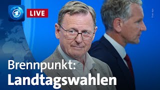 Wahlen in Sachsen und Thüringen  ARDBrennpunkt [upl. by Esilram842]