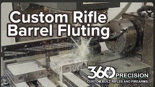 Rifle Barrel fluting  Haas CNC Mill [upl. by Ursulette955]