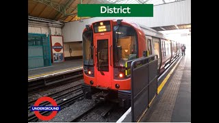 FULL JOURNEY ON THE DISTRICT LINE FROM UPMINSTER TO EALING BROADWAY 572022 [upl. by Anida]