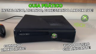 COMPROU UM XBOX 360  APRENDA INSTALAR LIGAR E CONECTAR NA XBOX LIVE TUDO DO ZERO EM DETALHES [upl. by Reiko]