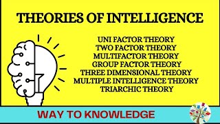 What are the theories of intelligence [upl. by Keisling479]