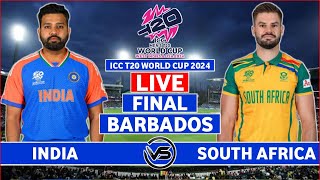 ICC T20 World Cup Final Live India vs South Africa Live  IND vs SA Live Commentary  India Innings [upl. by Nyrahtak31]