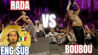 RADA VS BOUBOU  SUMMER DANCE FOREVER WAACKING FINAL  ENG SUB  ITALIAN REACTION [upl. by Hadeehuat]