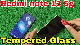 Redmi note 13 5g Tempered Glass How To Apply Tempered Glass For Redmi Note 13 5G Phone Devi Tech [upl. by Ulland713]