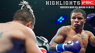 Gervonta Davis knockouts Mario Macias in 30 seconds [upl. by Bohner]